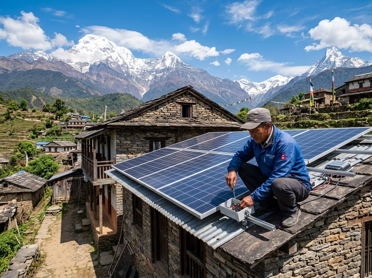 Community-led solar micro-grid